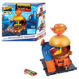 Hot Wheels City Downtown sett, lekebil, fra 4 år