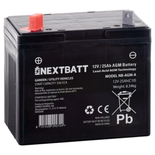 AGM-batteri 12 V 25 Ah U1
