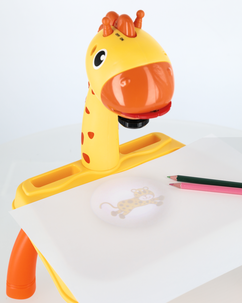 Piirustuspöytä projektori yli 3-vuotiaille, sisältää kynät