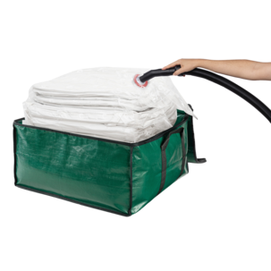 Puteoppbevaring med vakuumpose 168 l, 50 x 50 x 25 cm