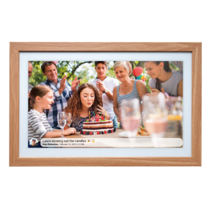 Denver PFF-2162LW digital fotoram WiFi, 21,5 tum, trä