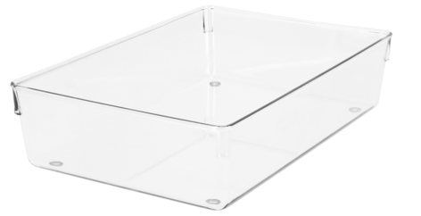 Laatikon jakaja, läpinäkyvä, korkeus 7,3 cm