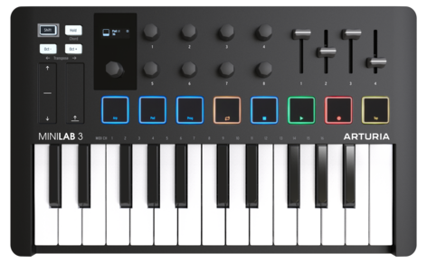 Arturia MiniLab 3 MIDI Keyboard USB-C 25 kosketinta