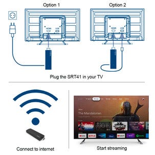 Strong SRT 41 TV Stick med Android og Chromecast
