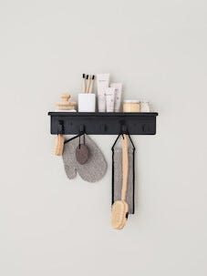 Rund badborste bambu 9,5 cm