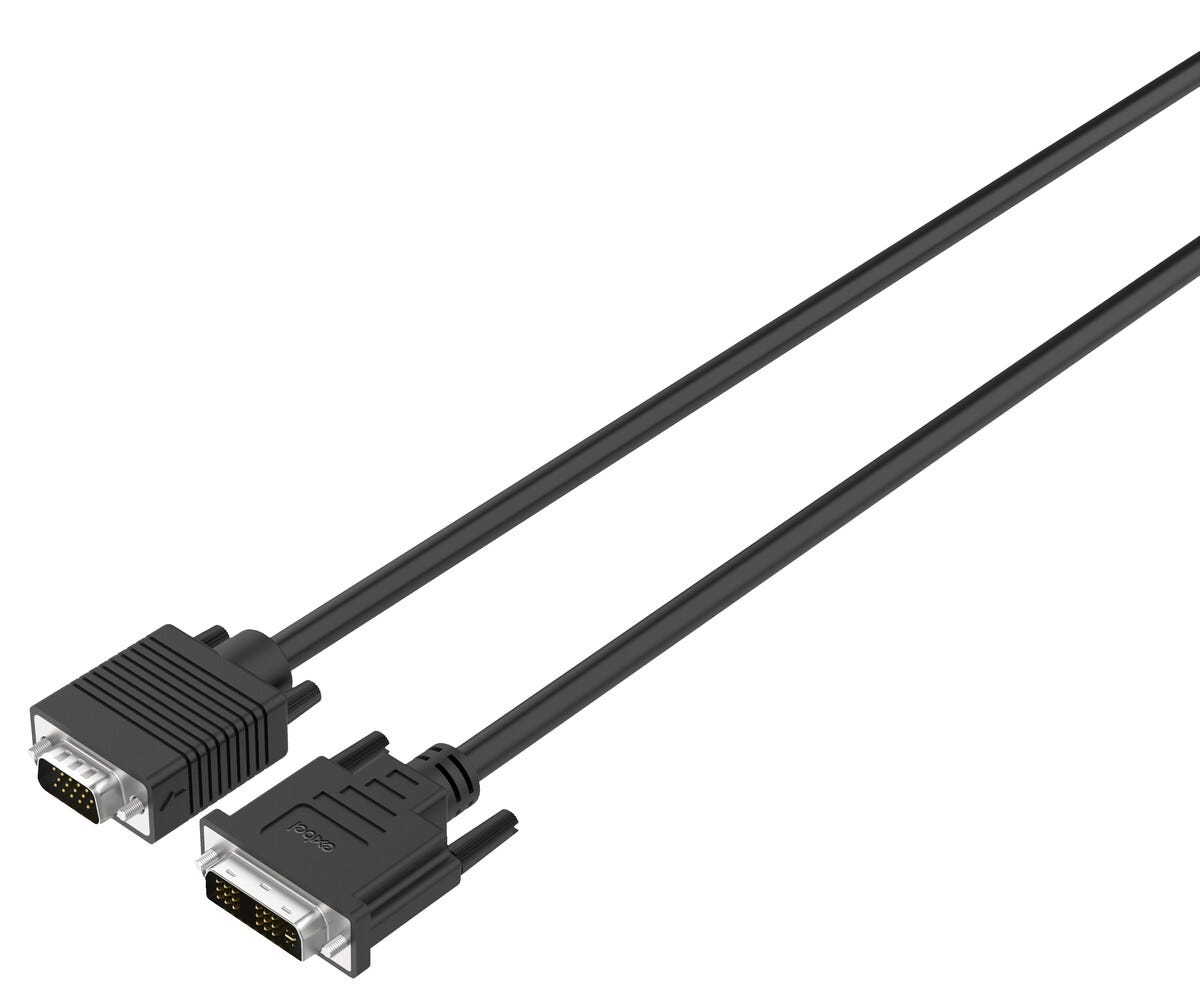 Adapterkabel DVI I till VGA Clas Ohlson