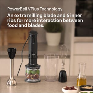 Braun stavmikser med visp 1000 W, MQ50202M