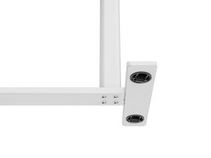 Flexisport höj- och sänkbart arbetsbord vitt, 65-105 cm