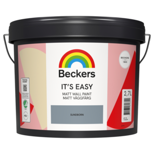 Beckers Its Easy Matt väggfärg inomhus, 2,7 liter