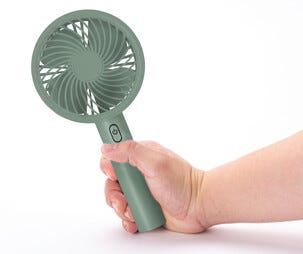 Handfläkt med USB och bordsstativ