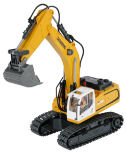 Radio-ohjattava kaivinkone 1:18, ladattava, yli 6-vuotiaille