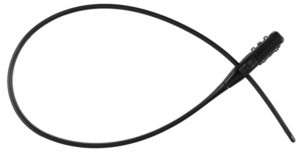 Platt cykellås med 3-siffrig kod, svart, 53 cm