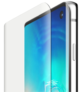 Skärmskydd för Galaxy S10, Belkin ScreenForce InvisiGlass Curve