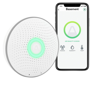 Airthings Wave, luftkvalitets- och radonmätare 