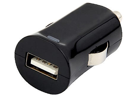 12 V USB-laddare Micro-USB, Exibel