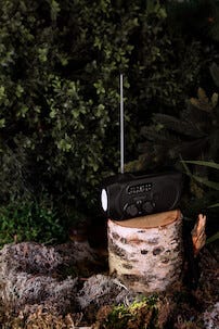 Exibel vevradio med solcell och powerbank