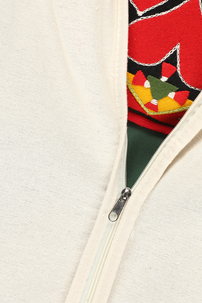 Bunadspose i bomull med glidelås