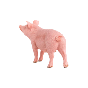 Schleich Porsas, vaaleanpunainen maatilan eläin, yli 3-vuotiaille