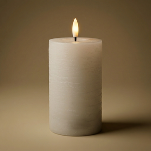Northlight blockljus LED med timer, vitt