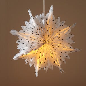 Prickig adventsstjärna i papper 50 cm, Northlight