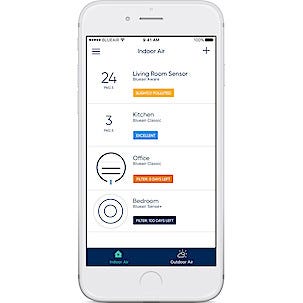 Blueair Classic 280i, luftrenser