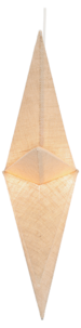 Adventsstjärna jute 100 cm Northlight