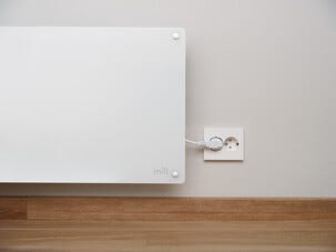 Mill Glass Smart WiFi Sähköpatteri Gen. 4, valkoinen, 1000 W