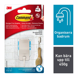 Command självhäftande krok badrum, small