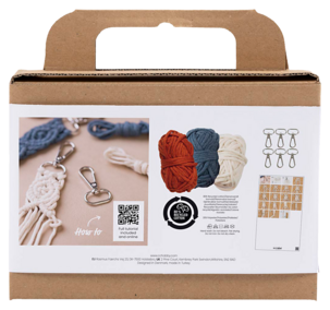 Creativ Company Mini DIY Kit Makramé nyckelringar