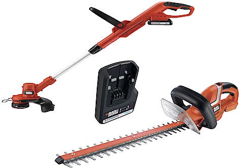 B&D, gresstrimmer og hekksaks, 18 V, sett