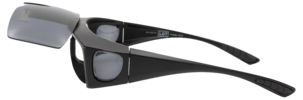 Vippbare OTG-solbriller, svarte