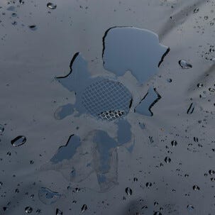 Hopfällbar vattentunna med tappkran, 225 liter