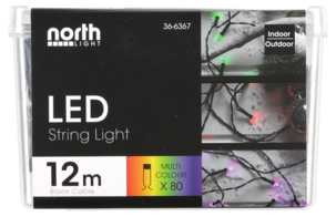 LED lyslenke farger 12 m utendørs / innendørs, Northlight