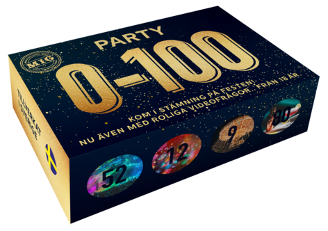 MIG Mini Party frågespel 0-100, från 18 år