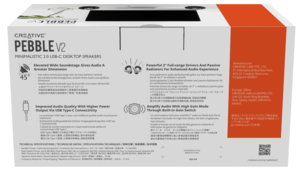 Creative Pebble V2 datorhögtalare med bas, USB-C