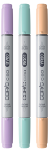 Copic Ciao Layer & Mix, pennor Pastell Palette, 3-pack