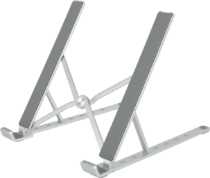 Justerbart laptopställ för skrivbord och resa