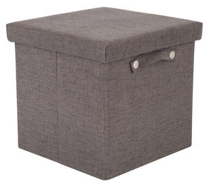 Sittpuff med förvaring, grå
