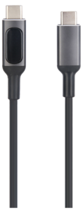 USB-C- till USB-C-kabel med display, 1 m