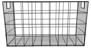 Trådkorg i svart metall