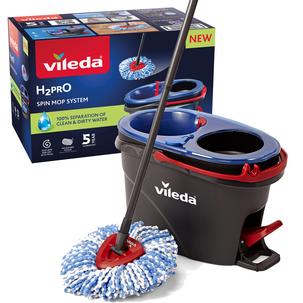 Vileda H2Pro Spin Mop System med dubbla vattenkammare