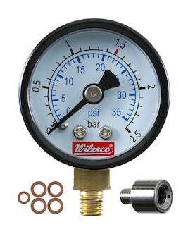 Painemittari 2,5 bar Wilesco, M6/M5