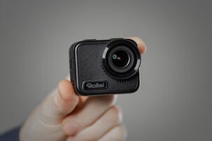 Rollei 9s Cube 4K actionkamera med tillbehör