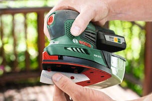 Bosch PSM 18 LI Monitoimihiomakone ja hiomapaperi