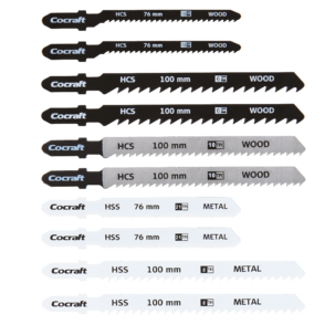 Cocraft sticksågsblad, sågblad för metall och trä, 10-pack