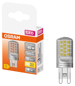 Osram LED PIN lyspære G9