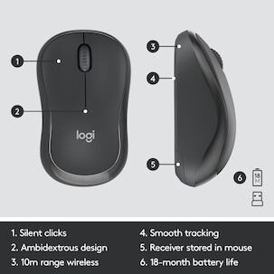 Logitech MK295 Silent Wireless Combo tangentbord och mus