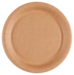 Papptallerken ubleket 22 cm, 20 stk/pk