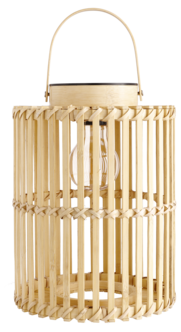 Solcellelykt bambus