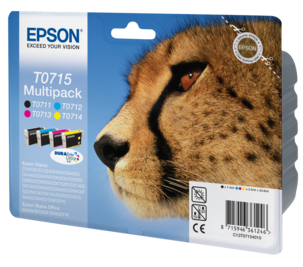 Epson T0711 till T0715 bläckpatron